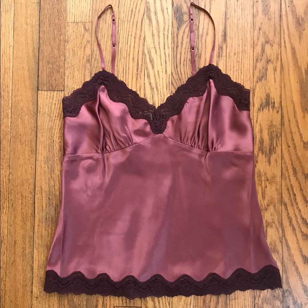 Abercrombie Silk Rose Camisole Cami Medium